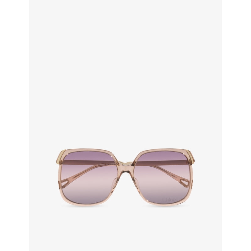 Chloé square-frame acetate sunglasses CH0286S, imported from the UK