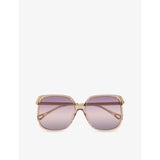 Chloé square-frame acetate sunglasses CH0286S, imported from the UK