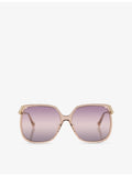 Chloé square-frame acetate sunglasses CH0286S, imported from the UK