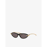Bottega Veneta cat-eye acetate sunglasses 14cm frame, imported from the UK