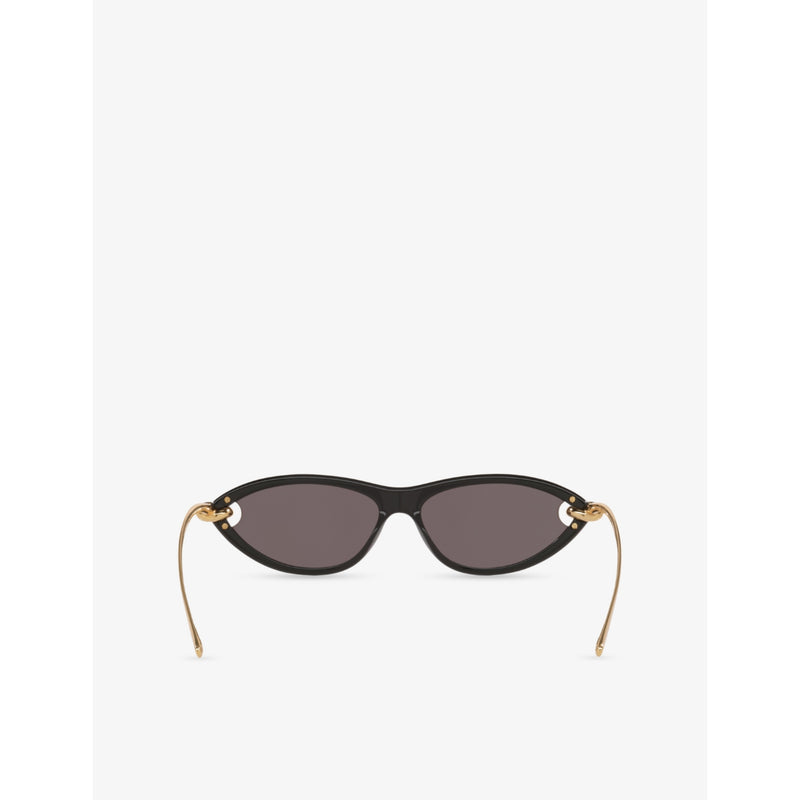 Bottega Veneta cat-eye acetate sunglasses 14cm frame, imported from the UK