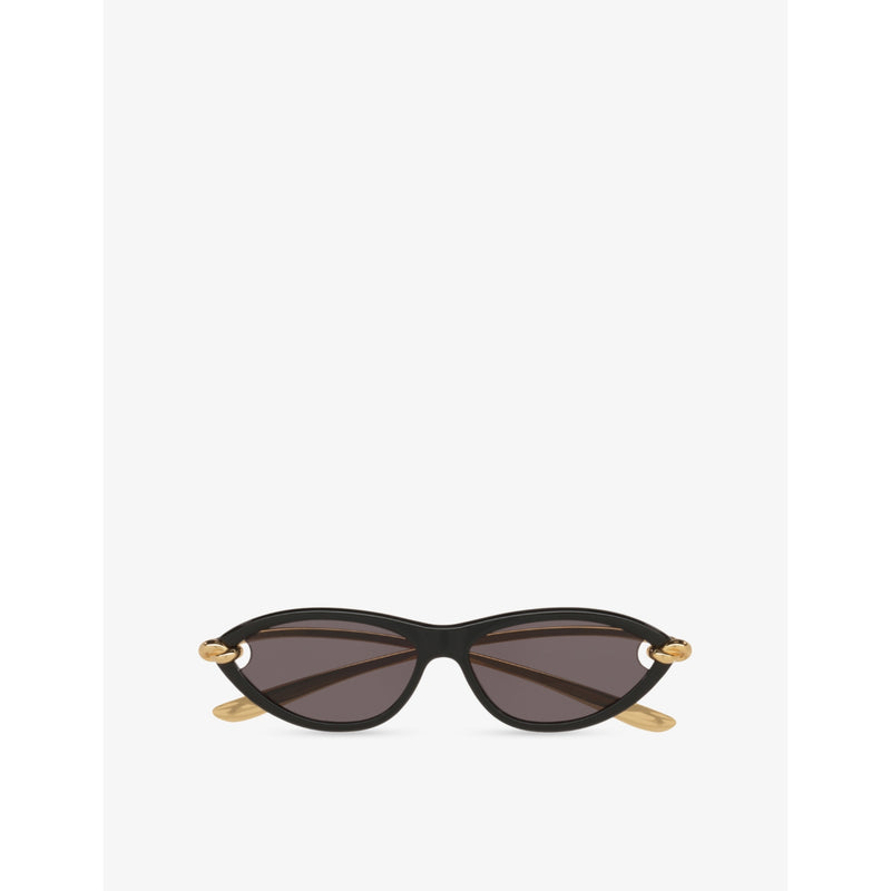Bottega Veneta cat-eye acetate sunglasses 14cm frame, imported from the UK