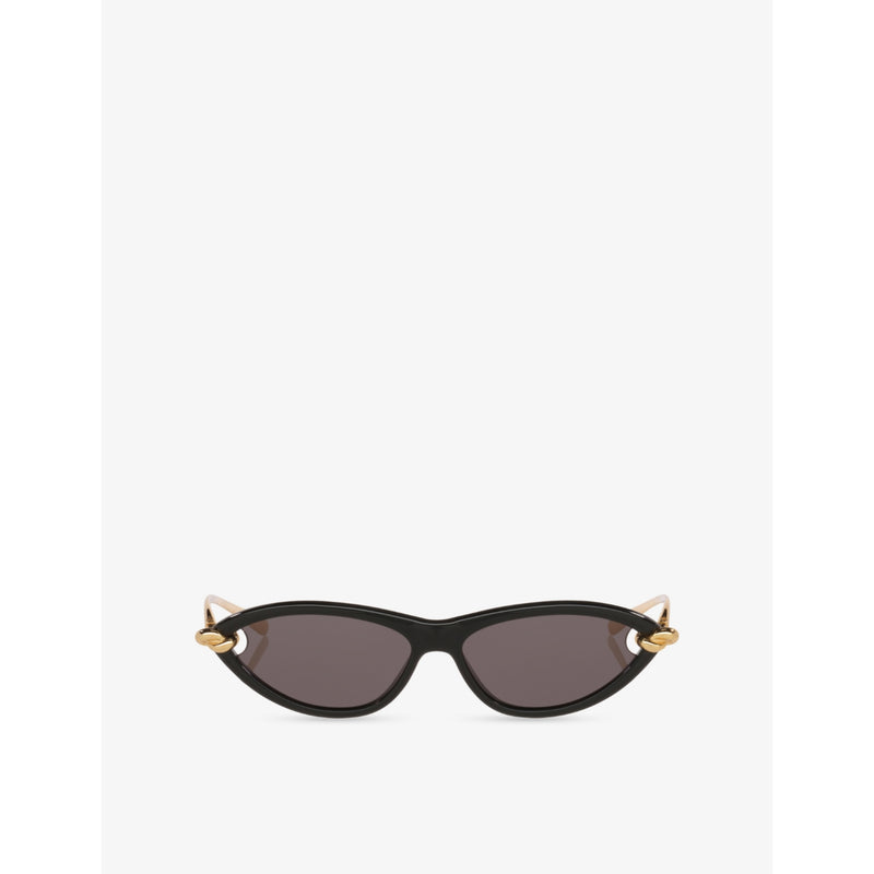 Bottega Veneta cat-eye acetate sunglasses 14cm frame, imported from the UK
