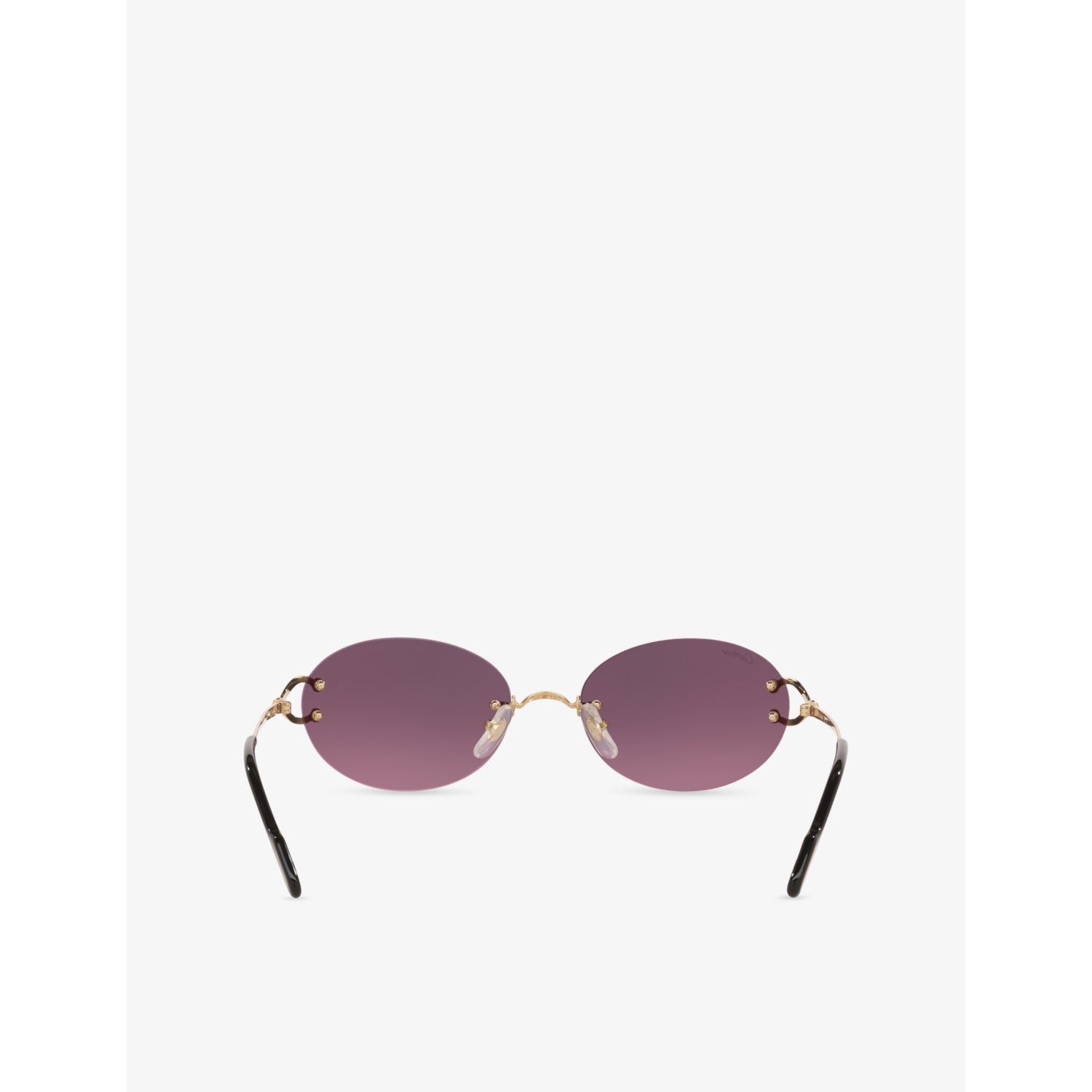 Cartier round rimless metal sunglasses CT0551S, imported from the UK