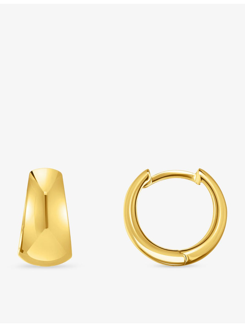 Thomas Sabo 18ct gold-plated silver hoop earrings 12mm, UK version