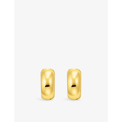selfridges Thomas Sabo Small Chunky 18ct Yellow Gold-Plated 925 Sterling Silver Hoop Earrings- Buy online at McGrocer