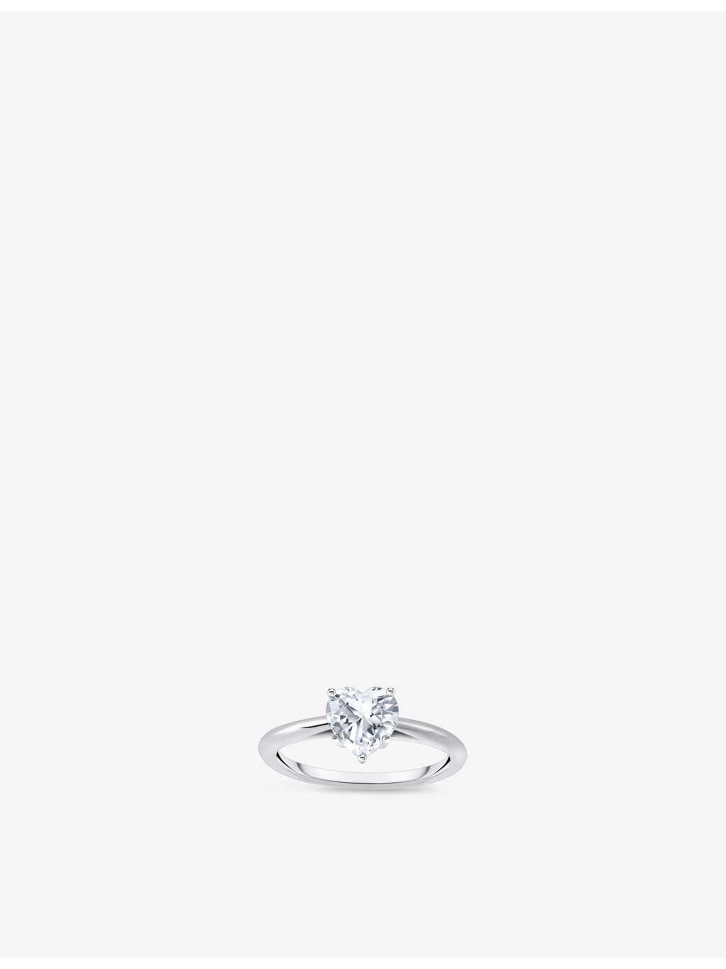 Thomas Sabo heart-shaped 925 sterling silver ring, imported from the UK