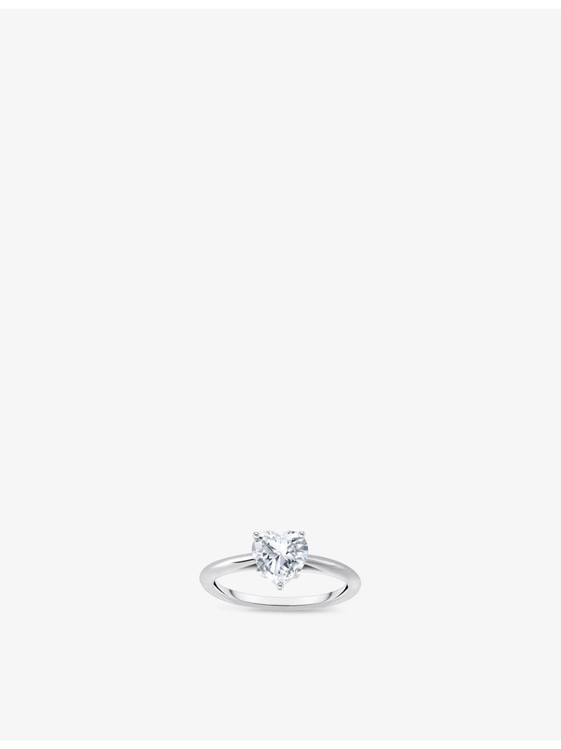 Thomas Sabo heart-shaped 925 sterling silver ring, imported from the UK
