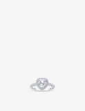 Thomas Sabo Heart-Shaped Halo 925 Sterling Silver Cubic Zirconia Ring