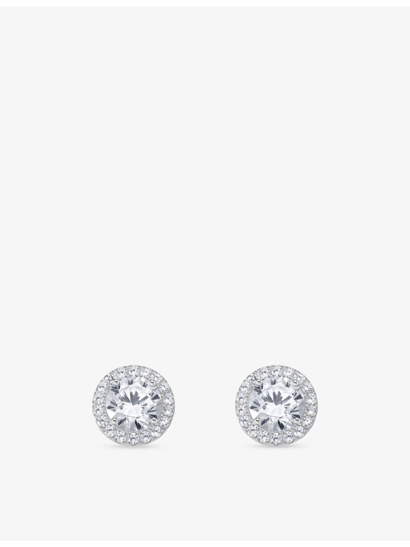THOMAS SABO halo cubic zirconia stud earrings 9mm, UK version