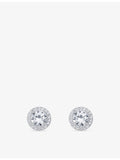THOMAS SABO halo cubic zirconia stud earrings 9mm, UK version