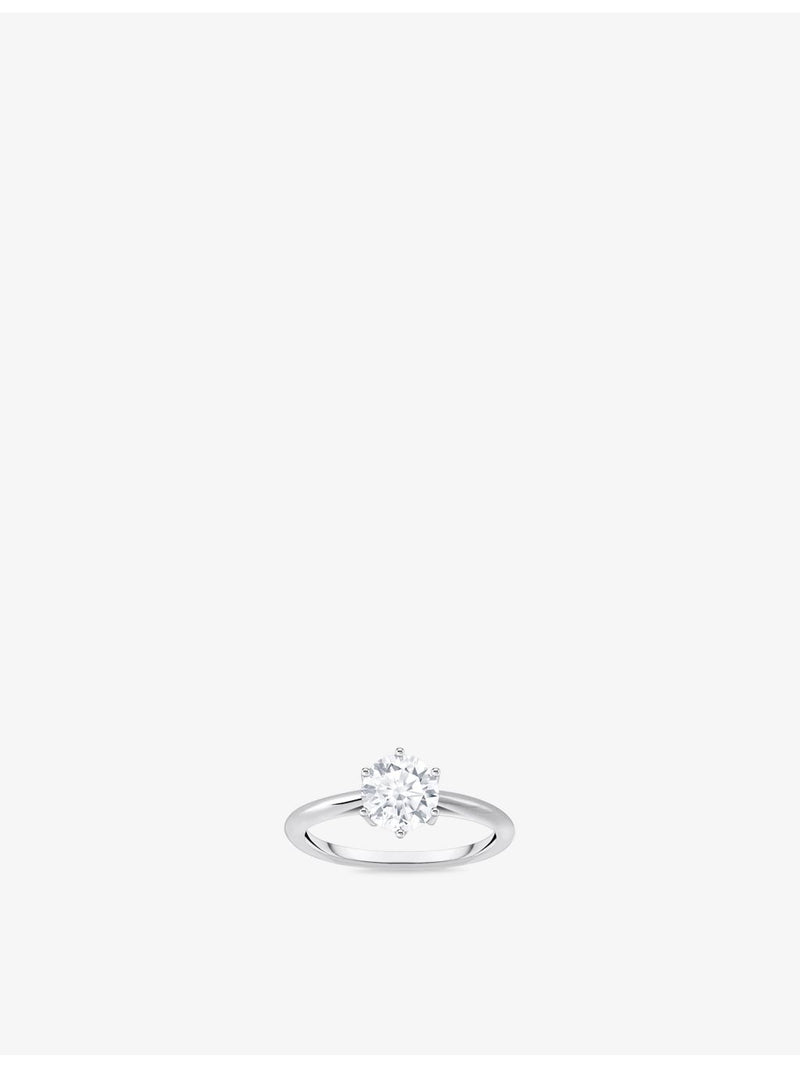 Thomas Sabo sterling silver cubic zirconia ring, UK version