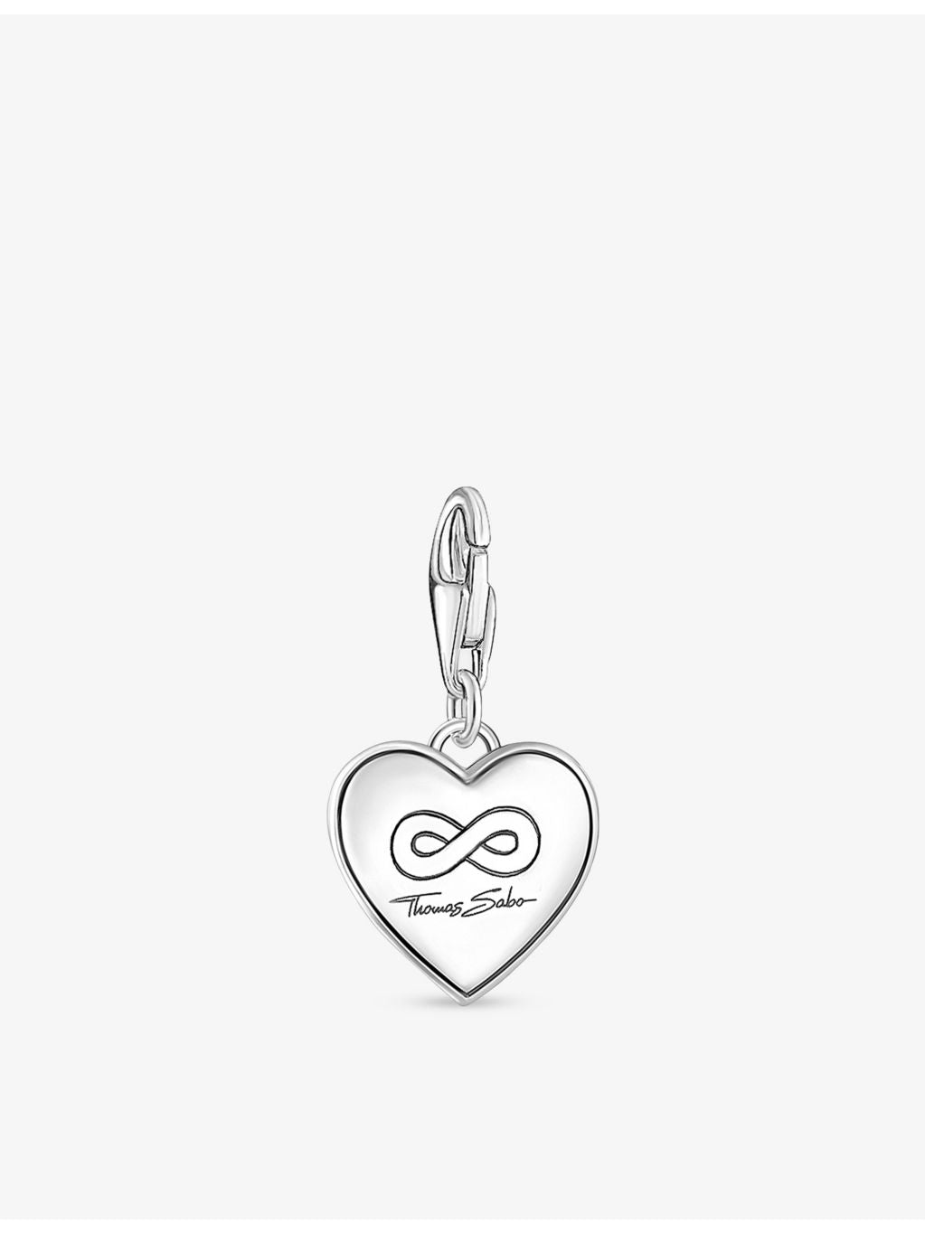 Thomas Sabo sterling silver heart charm You & Me engraved (British brand)