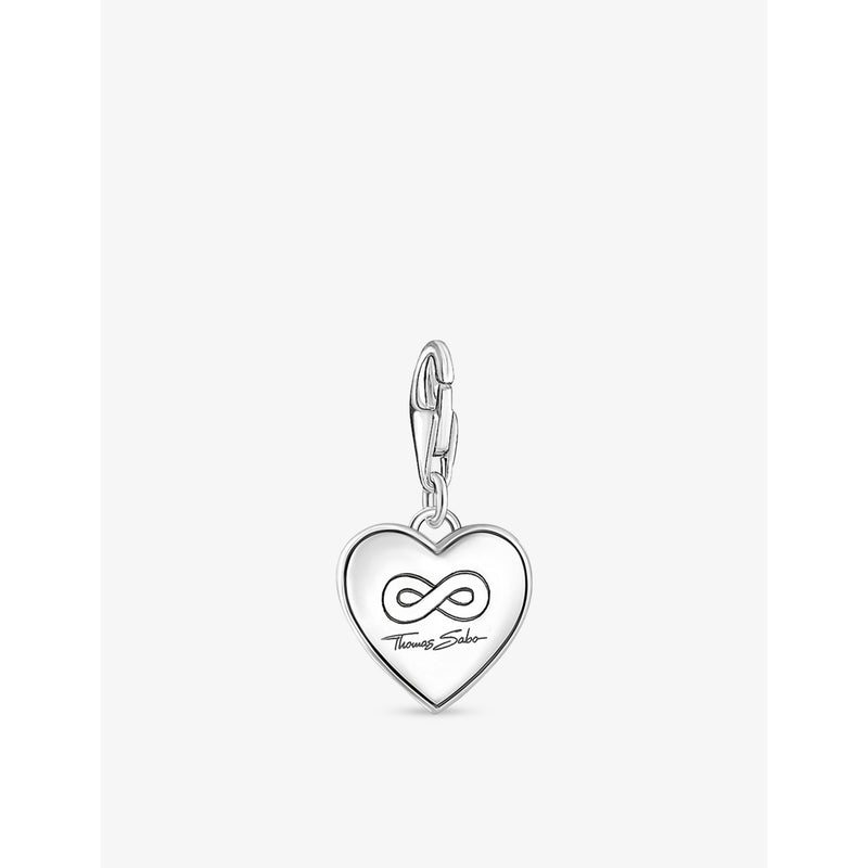 Thomas Sabo sterling silver heart charm You & Me engraved (British brand)