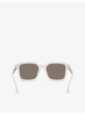Moncler Quaderna square-frame acetate sunglasses, UK version