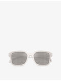Moncler Quaderna square-frame acetate sunglasses, UK version
