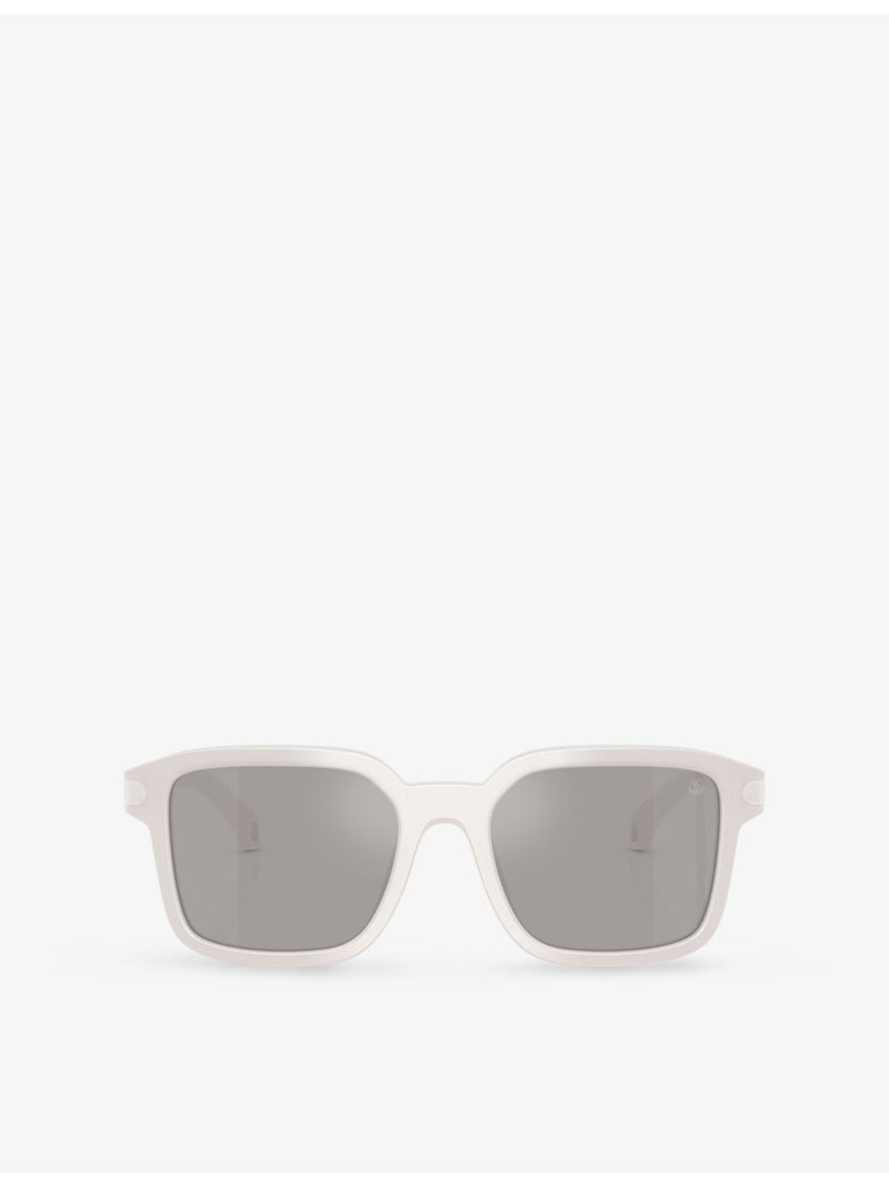 Moncler Quaderna square-frame acetate sunglasses, UK version