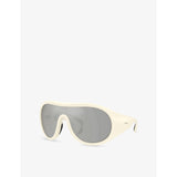 Moncler pilot-frame injected sunglasses 13.5cm mirrored lenses, UK version