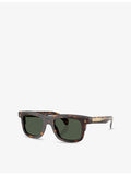 Moncler square-frame acetate sunglasses ME6004 Claro, UK version