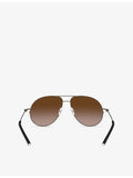 Moncler pilot-frame steel sunglasses 58mm lens, UK version