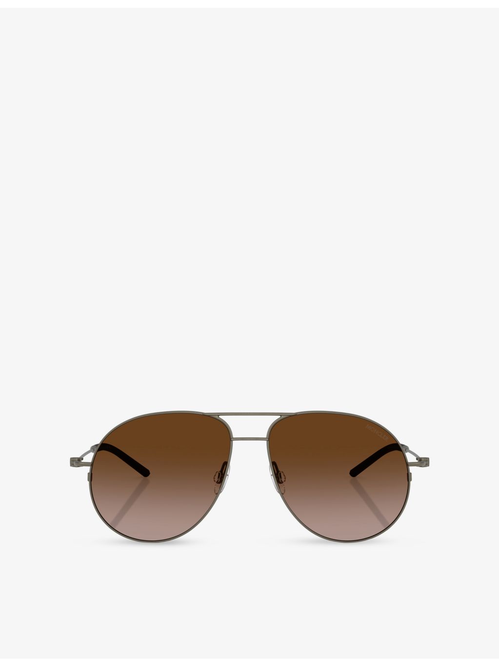 Moncler pilot-frame steel sunglasses 58mm lens, UK version