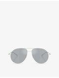 Moncler Flyze pilot-frame steel sunglasses 58mm, UK version