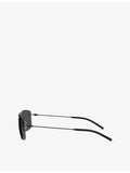 Moncler Doppler rectangle steel sunglasses 56mm lens, imported from the UK