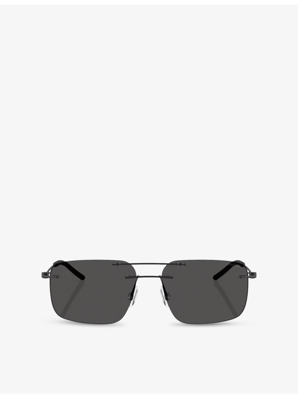 Moncler Doppler rectangle steel sunglasses 56mm lens, imported from the UK