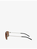 Moncler ME4003 Doppler rectangle steel sunglasses, imported from the UK