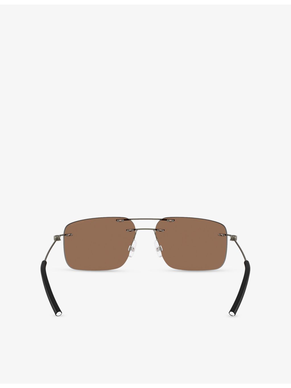 Moncler ME4003 Doppler rectangle steel sunglasses, imported from the UK