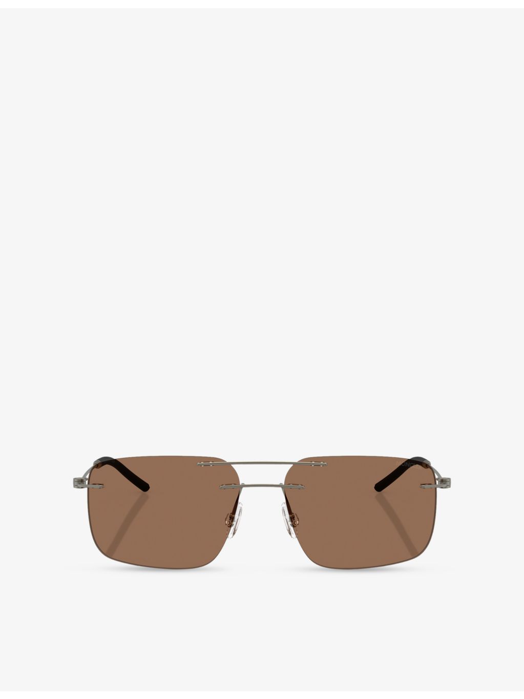 Moncler ME4003 Doppler rectangle steel sunglasses, imported from the UK
