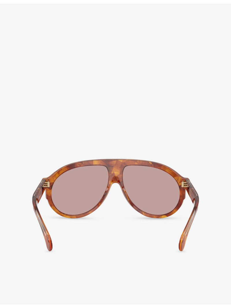 Moncler ME6001 pilot-frame acetate sunglasses 59mm - British product