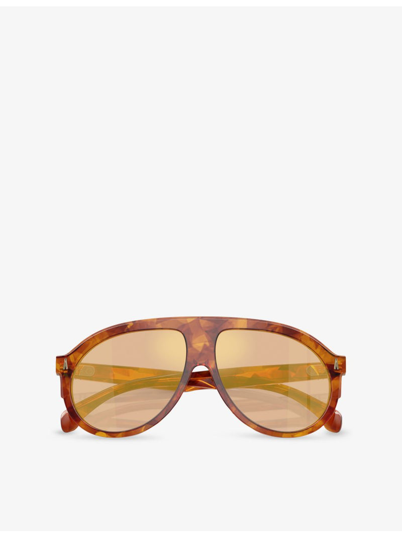 Moncler ME6001 pilot-frame acetate sunglasses 59mm - British product