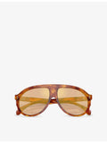 Moncler ME6001 pilot-frame acetate sunglasses 59mm - British product