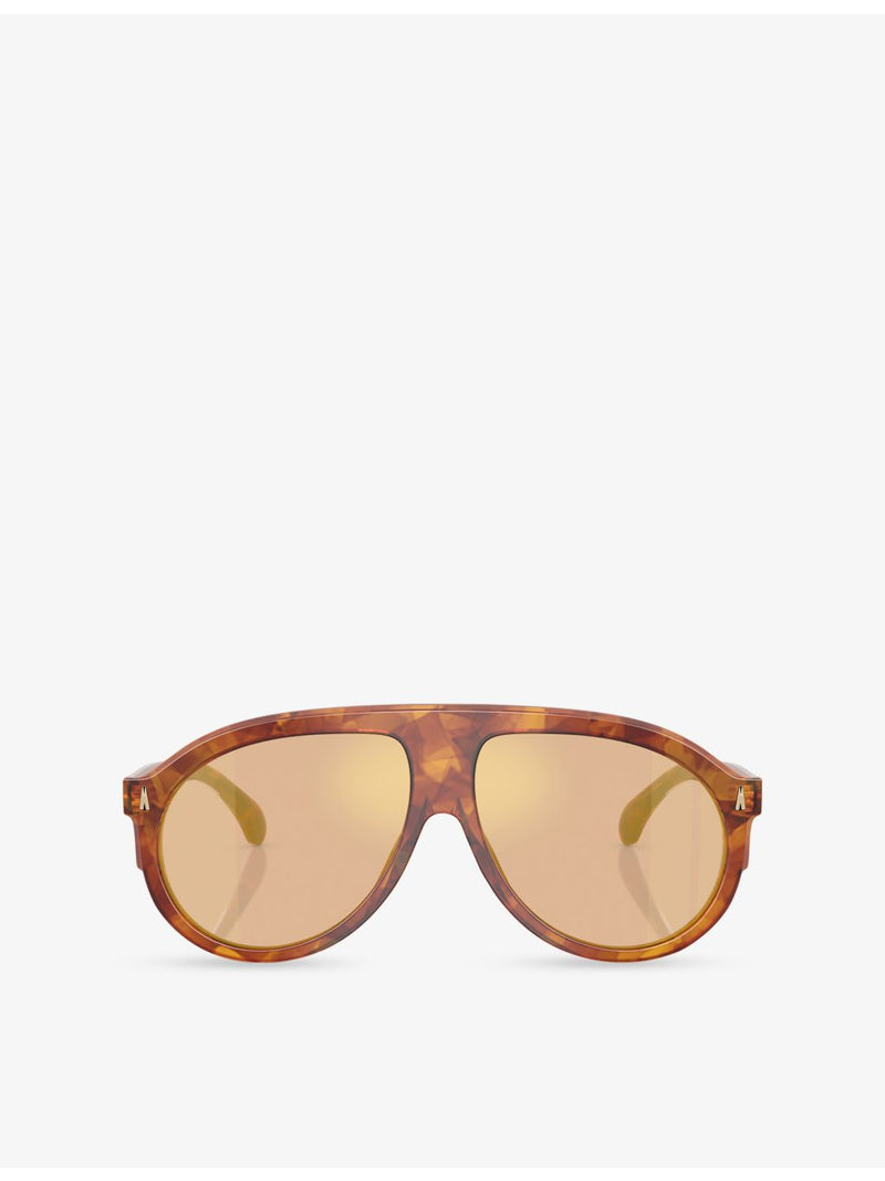 Moncler ME6001 pilot-frame acetate sunglasses 59mm - British product
