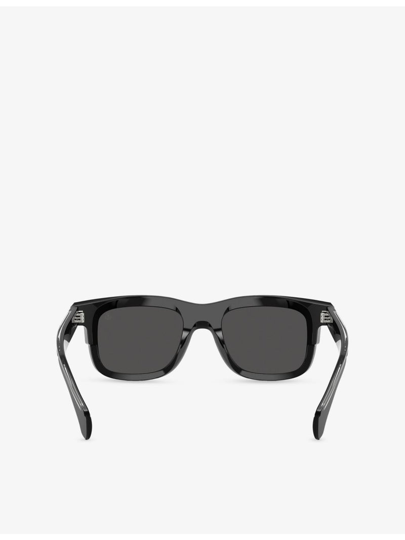 Moncler square-frame acetate sunglasses ME6004 Claro, UK version