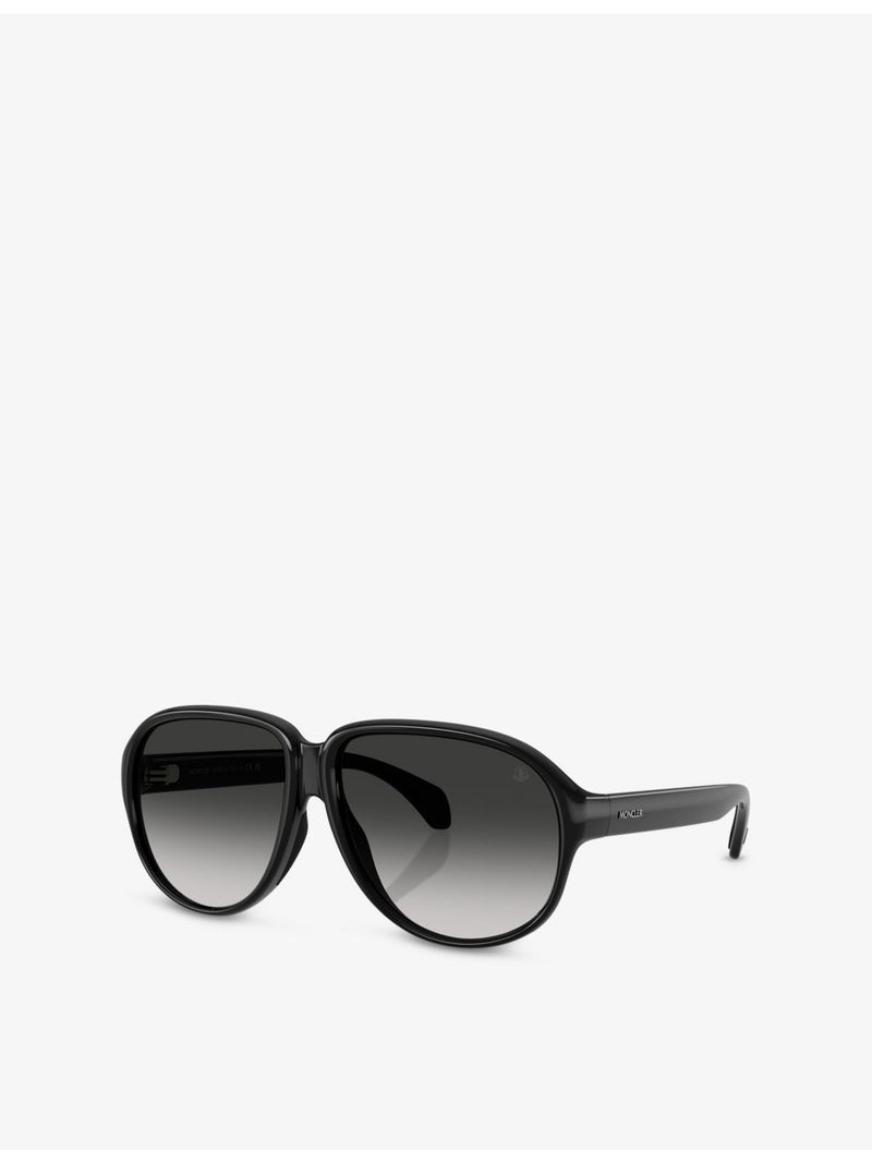 Moncler ME8001 Halcyonne pilot-frame sunglasses, UK version