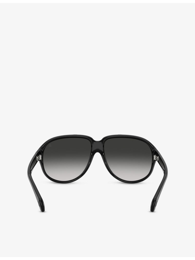 Moncler ME8001 Halcyonne pilot-frame sunglasses, UK version