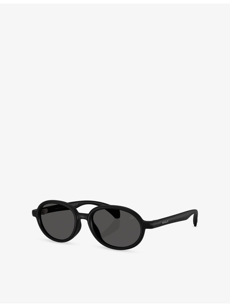 Moncler Caprice oval-frame injected sunglasses, imported from the UK
