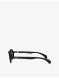 Moncler Caprice oval-frame injected sunglasses, imported from the UK