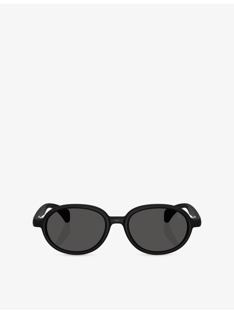 Moncler Caprice oval-frame injected sunglasses, imported from the UK