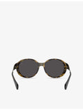 Moncler ME4005T round-frame metal sunglasses with UV-protected lenses, UK version