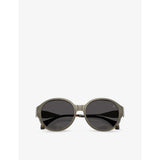 Moncler ME4005T round-frame metal sunglasses with UV-protected lenses, UK version