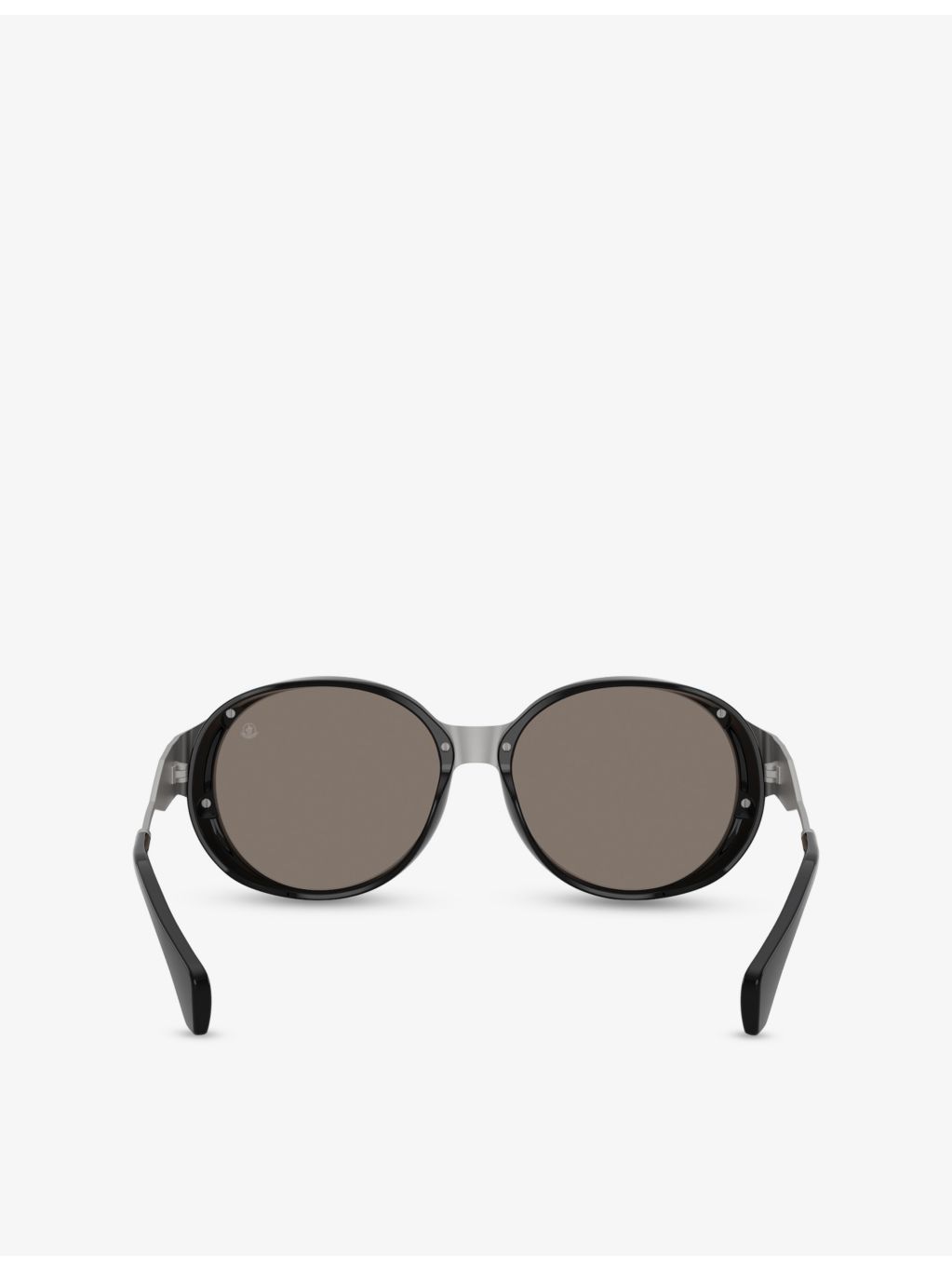 Moncler round-frame metal sunglasses with UV lenses, UK version