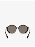 Moncler round-frame metal sunglasses with UV lenses, UK version