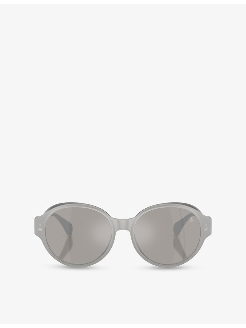 Moncler round-frame metal sunglasses with UV lenses, UK version