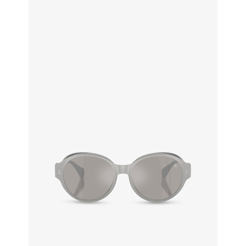 Moncler round-frame metal sunglasses with UV lenses, UK version