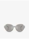 Moncler round-frame metal sunglasses with UV lenses, UK version