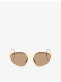 Moncler Laszer oval-frame nylon sunglasses (British brand)