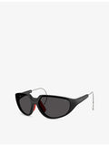 Moncler Laszer oval-frame nylon sunglasses (British brand)